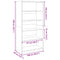 vidaXL Wardrobe Old Wood 100x50x200 cm Engineered Wood