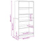 vidaXL Wardrobe Artisian Oak 100x50x200 cm Engineered Wood