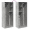 vidaXL Wardrobe Concrete Grey 80x50x200 cm Engineered Wood