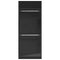 vidaXL Wardrobe Black 80x50x200 cm Engineered Wood