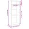 vidaXL Wardrobe Black 80x50x200 cm Engineered Wood