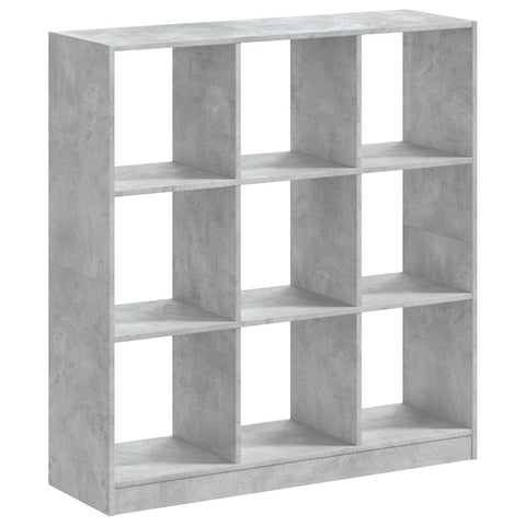 vidaXL Bookcase Concrete Grey 102x32x108 cm Engineered Wood