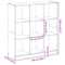 vidaXL Bookcase Grey Sonoma 102x32x108 cm Engineered Wood