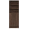vidaXL Highboard with LED Brown Oak 69x32.5x200 cm Engineered Wood