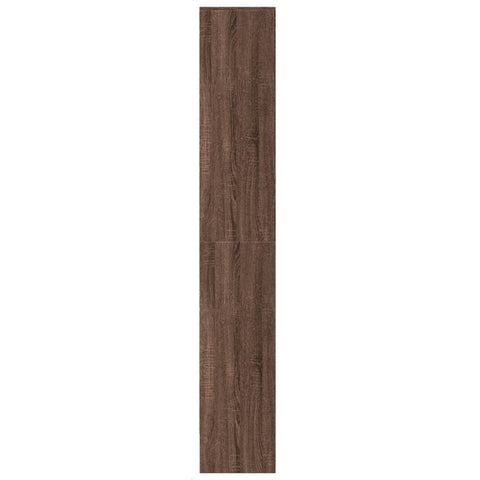 vidaXL Highboard with LED Brown Oak 69x32.5x200 cm Engineered Wood