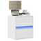 vidaXL Wall-mounted Bedside Cabinets with LED Lights 2 pcs White