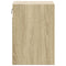 vidaXL Wall-mounted Bedside Cabinets with LED Lights 2 pcs Sonoma Oak