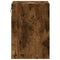 vidaXL Wall-mounted Bedside Cabinet with LED Lights Smoked Oak