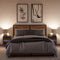 vidaXL Wall-mounted Bedside Cabinets with LED Lights 2 pcs Smoked Oak