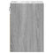 vidaXL Wall-mounted Bedside Cabinet with LED Lights Grey Sonoma