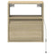 vidaXL Wall-mounted Bedside Cabinet with LED Lights Sonoma Oak
