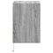 vidaXL Wall-mounted Bedside Cabinet with LED Lights Grey Sonoma