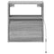 vidaXL Wall-mounted Bedside Cabinets with LED Lights 2 pcs Grey Sonoma