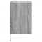 vidaXL Wall-mounted Bedside Cabinets with LED Lights 2 pcs Grey Sonoma