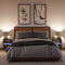 vidaXL Wall-mounted Bedside Cabinets with LED Lights 2 pcs Brown Oak