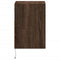 vidaXL Wall-mounted Bedside Cabinets with LED Lights 2 pcs Brown Oak