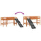 vidaXL Kids' Loft Bed without Mattress Wax Brown 80x200 cm Solid Wood Pine