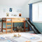 vidaXL Kids' Loft Bed without Mattress Wax Brown 90x200 cm Solid Wood Pine