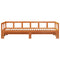 vidaXL Daybed without Mattress Wax Brown 90x200 cm Solid Wood Pine