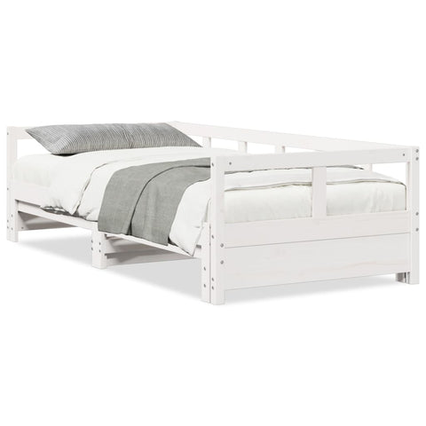 vidaXL Daybed without Mattress White 90x190 cm Solid Wood Pine