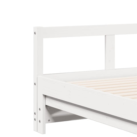 vidaXL Daybed without Mattress White 90x190 cm Solid Wood Pine