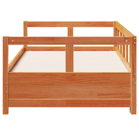 vidaXL Daybed without Mattress Wax Brown 90x190 cm Solid Wood Pine