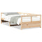 vidaXL Daybed without Mattress Natural 90x200 cm Solid Wood Pine