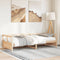 vidaXL Daybed without Mattress Natural 90x200 cm Solid Wood Pine
