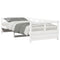 vidaXL Daybed without Mattress White 90x200 cm Solid Wood Pine