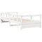 vidaXL Daybed without Mattress White 90x200 cm Solid Wood Pine