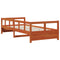 vidaXL Daybed without Mattress Wax Brown 90x200 cm Solid Wood Pine
