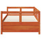 vidaXL Daybed without Mattress Wax Brown 90x190 cm Single Solid Wood Pine