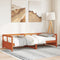 vidaXL Daybed without Mattress Wax Brown 90x190 cm Single Solid Wood Pine