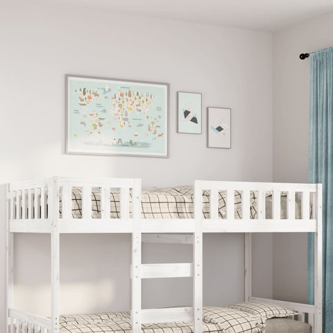 vidaXL Children's Bed without Mattress White 90x190 cm Solid Wood Pine