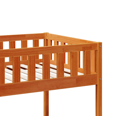 vidaXL Children's Bed without Mattress Wax Brown 90x190 cm Solid Wood Pine