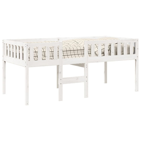 vidaXL Children's Bed without Mattress White 75x190 cm Solid Wood Pine