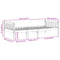 vidaXL Children's Bed without Mattress White 90x190 cm Solid Wood Pine