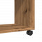 vidaXL Side Table with Wheels Artisian Oak 70x35x60 cm Engineered Wood