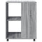 vidaXL Side Table with Wheels Grey Sonoma 55x60x78 cm Engineered Wood