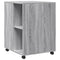 vidaXL Side Table with Wheels Grey Sonoma 55x60x78 cm Engineered Wood