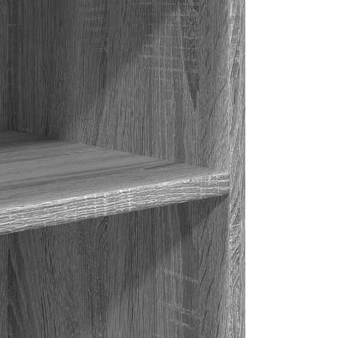 vidaXL Side Table with Wheels Grey Sonoma 55x60x78 cm Engineered Wood