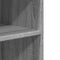 vidaXL Side Table with Wheels Grey Sonoma 55x60x78 cm Engineered Wood