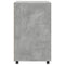 vidaXL Rolling Cabinet Concrete Grey 60x48x81 cm Engineered Wood