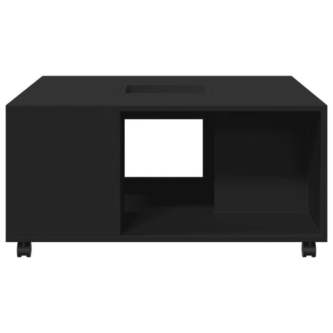 vidaXL Coffee Table Black 80x80x40 cm Engineered Wood