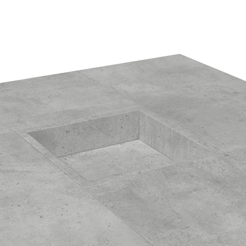 vidaXL Coffee Table Concrete Grey 80x80x40 cm Engineered Wood