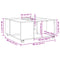 vidaXL Coffee Table Concrete Grey 80x80x40 cm Engineered Wood
