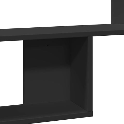 vidaXL Wall Shelf Black 100x15x70 cm Engineered Wood