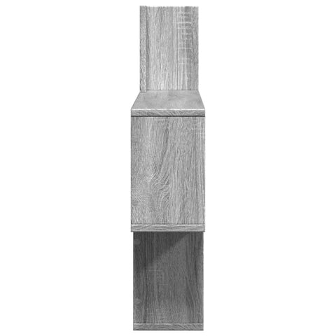 vidaXL Wall Shelf Grey Sonoma 100x15x70 cm Engineered Wood