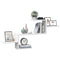 vidaXL Wall Shelf White 104x15x49 cm Engineered Wood