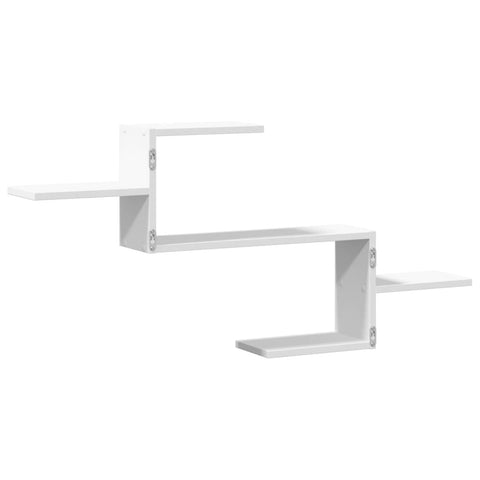 vidaXL Wall Shelf White 104x15x49 cm Engineered Wood